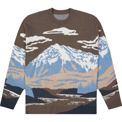 Picture Gibow Knit Sweater - Mann - Cloudy Landscape Men Picture Gibow Knit Sweater - Mann - Cloudy Landscape Men