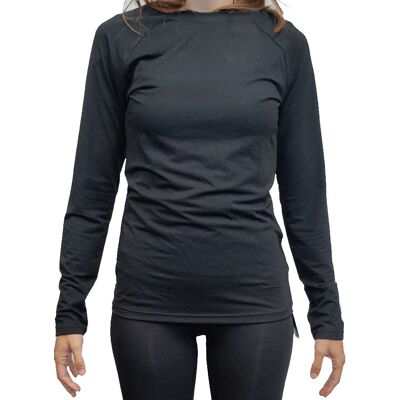 Volcom Vco Seamless Merino Top Wmn - Frau - Heather Black Volcom Vco Seamless Merino Top Wmn - Frau - Heather Black
