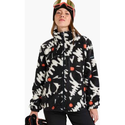 Roxy Alabama Fz Printed - Frau - True Black Big Flower Roxy Alabama Fz Printed - Frau - True Black Big Flower