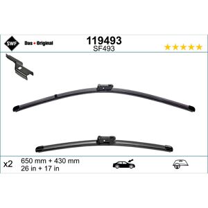 Wischblatt SWF Visioflex 119493, 650/430mm, Vorne, 2 Stück Wischblatt SWF Visioflex 119493, 650/430mm, Vorne, 2 Stück
