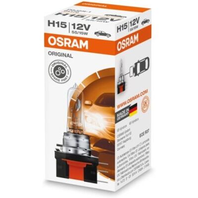Glühlampe Halogen OSRAM H15 Standard 12V, 55/15W, 1 Stück Glühlampe Halogen OSRAM H15 Standard 12V, 55/15W, 1 Stück