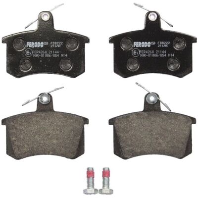 Bremsbelagsatz FERODO FDB222, Hinten Bremsbelagsatz FERODO FDB222, Hinten