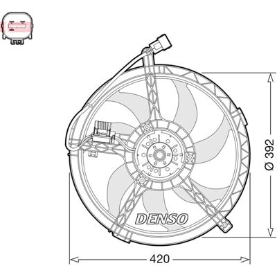 Lüfter, Motorkühlung DENSO DER05009 Lüfter, Motorkühlung DENSO DER05009