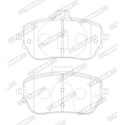 Mercedes-Benz FERODO FDB5180 Bremsbelagsatz - Vorderachse Mercedes-Benz FERODO FDB5180 Bremsbelagsatz - Vorderachse