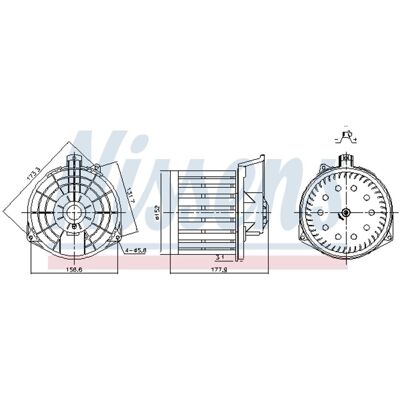 Innenraumgebläse NISSENS 87549 Innenraumgebläse NISSENS 87549