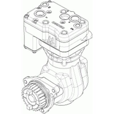WABCO Kompressor - Einzelzylinder - 12,5 bar - 14,1kg - 352cc - Druckluftsystem WABCO Kompressor - Einzelzylinder - 12,5 bar - 14,1kg - 352cc - Druckluftsystem