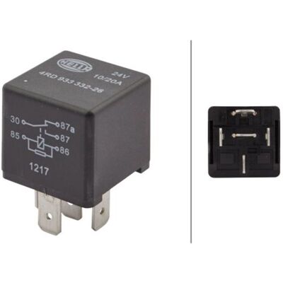 Universalrelais HELLA 4RD933 332-261 Universalrelais HELLA 4RD933 332-261