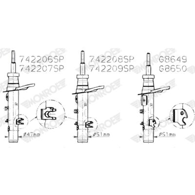 Stoßdämpfer MONROE 742206SP Stoßdämpfer MONROE 742206SP