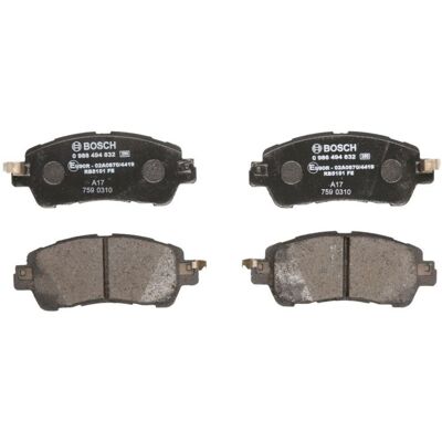 Bosch Mazda 2 Bremsbeläge - Vorderachse, Low-Metallic, 15,1mm - Bremsen Bosch Mazda 2 Bremsbeläge - Vorderachse, Low-Metallic, 15,1mm - Bremsen