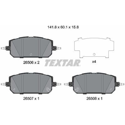 Textar Mazda MX-30 Bremsbeläge Satz - Scheibenbremse, Verschleißwarnung Textar Mazda MX-30 Bremsbeläge Satz - Scheibenbremse, Verschleißwarnung