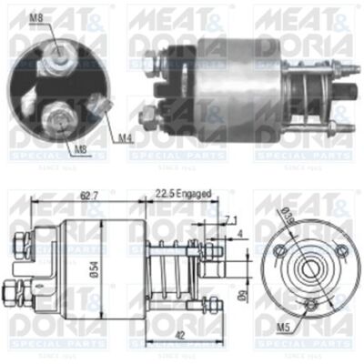 MEAT & DORIA 46005 Starter Motor Magnetischer Schalter - Starter Motor MEAT & DORIA 46005 Starter Motor Magnetischer Schalter - Starter Motor