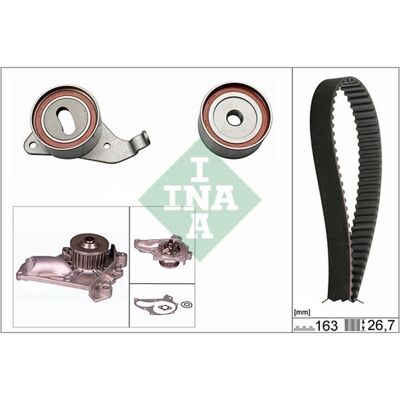 Wasserpumpe + Zahnriemensatz Schaeffler INA 530 0268 30 Wasserpumpe + Zahnriemensatz Schaeffler INA 530 0268 30