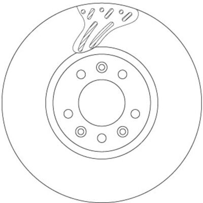 Bremsscheibe TRW DF6977S vorne, belüftet, 1 Stück Bremsscheibe TRW DF6977S vorne, belüftet, 1 Stück