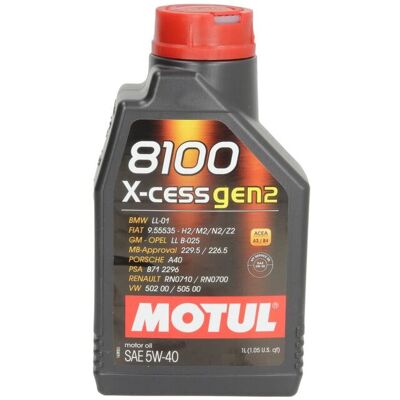 Motul 8100 X-CESS GEN2 5W-40 - Motoröl Motul 8100 X-CESS GEN2 5W-40 - Motoröl