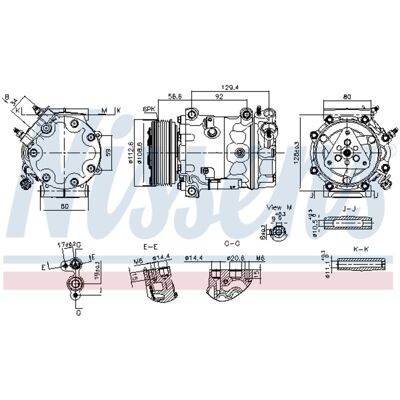 NISSENS 890780 - Kompressor für Klimaanlage NISSENS 890780 - Kompressor für Klimaanlage