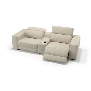 sofanella Relaxsofa BOVINO 2-Sitzer Couch Kino 210x77x103cm Beige