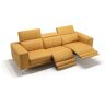 sofanella Ledersofa 3-Sitzer CUPELLO Relaxcouch Sofa Relaxfunktion 267x74x107cm Gelb