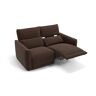 sofanella Stoffgarnitur GALA 2-Sitzer Sofa 178x101x89cm braun