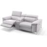 sofanella Ledersofa XXL 2-Sitzer Kinosofa VENOSA Couch 211x79x101cm Beige