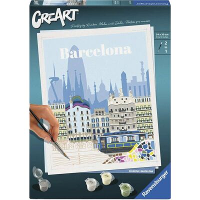 Ravensburger CreArt - Farbenfrohes Barcelona, Malen Ravensburger CreArt - Farbenfrohes Barcelona, Malen