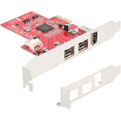 Delock PCIe FireWire Erweiterungskarte - 2x FireWire 800, 1x FireWire 400 - PCIe Delock PCIe FireWire Erweiterungskarte - 2x FireWire 800, 1x FireWire 400 - PCIe