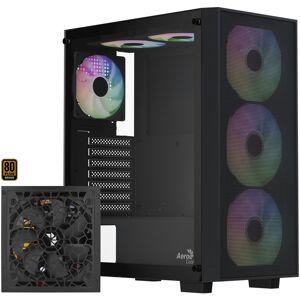 AeroCool B509A Flow-G-BK-v1, mit Netzteil Aero 650, Tower-Gehäuse AeroCool B509A Flow-G-BK-v1, mit Netzteil Aero 650, Tower-Gehäuse