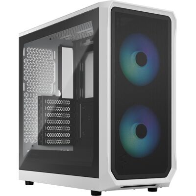 Fractal Design Focus 2 RGB White TG Clear Tint, Tower-Gehäuse Fractal Design Focus 2 RGB White TG Clear Tint, Tower-Gehäuse
