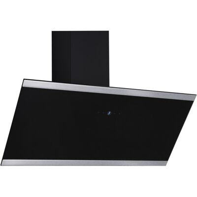 RESPEKTA 90cm schwarze Kopffreihaube mit 9 Leistungsstufen - Dunstabzugshaube RESPEKTA 90cm schwarze Kopffreihaube mit 9 Leistungsstufen - Dunstabzugshaube