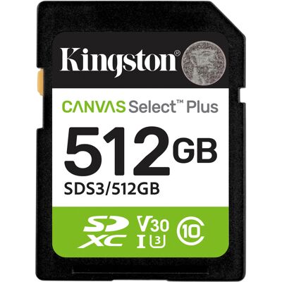 Kingston Canvas Select Plus 512 GB SDXC, Speicherkarte Kingston Canvas Select Plus 512 GB SDXC, Speicherkarte