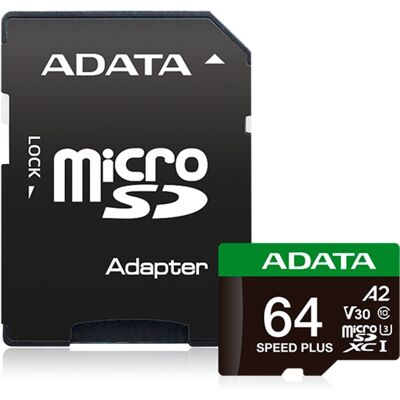 ADATA SPEED PLUS microSDXC 64 GB, Speicherkarte ADATA SPEED PLUS microSDXC 64 GB, Speicherkarte