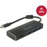 Delock USB 3.2 Gen 1 Hub, USB-C Stecker > 3x USB-A Buchse + HDMI Buchse, USB-Hub