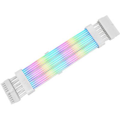 Thermaltake Mod ARGB Snow Cable 24Pin, Kabelmanagement Thermaltake Mod ARGB Snow Cable 24Pin, Kabelmanagement