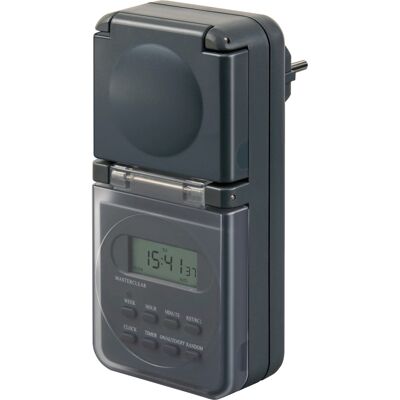Brennenstuhl Digitale Wochen-Zeitschaltuhr IP44 mit LCD-Display Brennenstuhl Digitale Wochen-Zeitschaltuhr IP44 mit LCD-Display