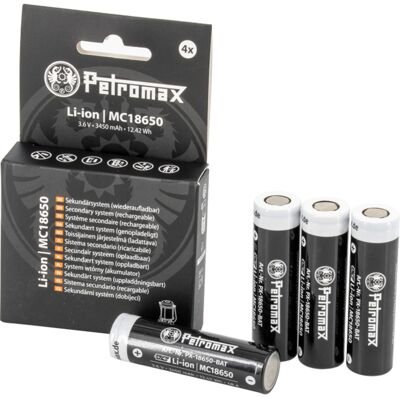 Petromax Li-Ion Akkus 18650, 3.450mAh, 4er Set Petromax Li-Ion Akkus 18650, 3.450mAh, 4er Set