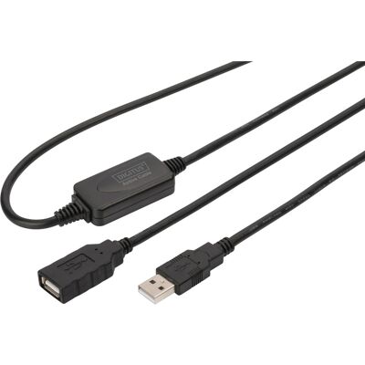Digitus Aktives USB 2.0 Verlängerungskabel, 10 Meter Digitus Aktives USB 2.0 Verlängerungskabel, 10 Meter