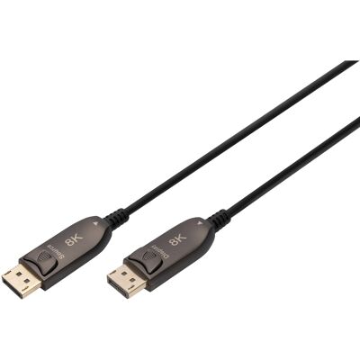 Digitus DisplayPort AOC Hybrid Glasfaserkabel, UHD 8K Digitus DisplayPort AOC Hybrid Glasfaserkabel, UHD 8K