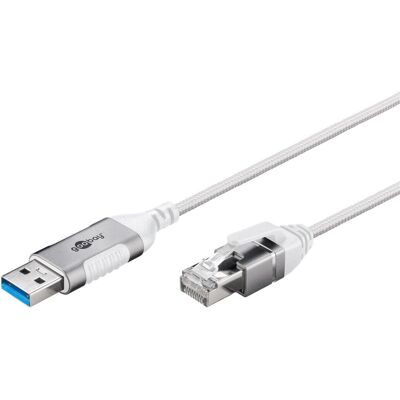 Goobay Ethernet-Adapterkabel USB-A 3.2 Gen1 > RJ-45, Slim Goobay Ethernet-Adapterkabel USB-A 3.2 Gen1 > RJ-45, Slim