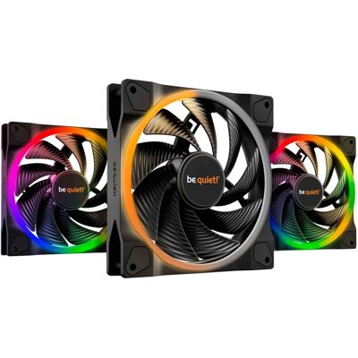 be quiet! Light Wings PWM 140 mm high-speed Triple Pack, Gehäuselüfter be quiet! Light Wings PWM 140 mm high-speed Triple Pack, Gehäuselüfter