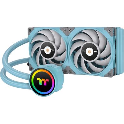 Thermaltake TOUGHLIQUID 240 ARGB Sync AIO Liquid Cooler Turquoise 240mm, Wasserkühlung Thermaltake TOUGHLIQUID 240 ARGB Sync AIO Liquid Cooler Turquoise 240mm, Wasserkühlung