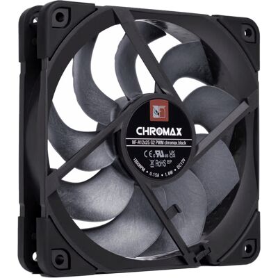 Noctua NF-A12x25 G2 PWM chromax.black, Gehäuselüfter Noctua NF-A12x25 G2 PWM chromax.black, Gehäuselüfter