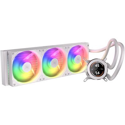 Krux HydroGlance 360 LCD White, Wasserkühlung Krux HydroGlance 360 LCD White, Wasserkühlung