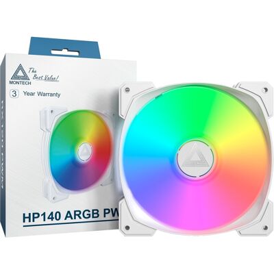 Montech HP140 ARGB PWM 140x140x25, Gehäuselüfter Montech HP140 ARGB PWM 140x140x25, Gehäuselüfter