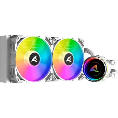 Sharkoon S80 RGB White AIO 240mm, Wasserkühlung Sharkoon S80 RGB White AIO 240mm, Wasserkühlung