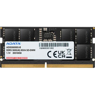 ADATA SO-DIMM 8 GB DDR5-5600 , Arbeitsspeicher ADATA SO-DIMM 8 GB DDR5-5600 , Arbeitsspeicher