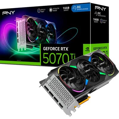 Pny GeForce RTX 5070 Ti ARGB OC, Grafikkarte Pny GeForce RTX 5070 Ti ARGB OC, Grafikkarte