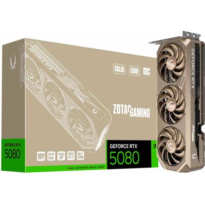 Zotac GeForce RTX 5080 SOLID CORE OC 20 Years Limited Edition, Grafikkarte Zotac GeForce RTX 5080 SOLID CORE OC 20 Years Limited Edition, Grafikkarte