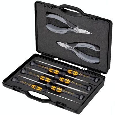 Knipex Elektronikzangen-Set ESD, 8-teilig Knipex Elektronikzangen-Set ESD, 8-teilig