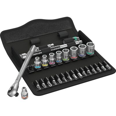 Wera 8100 SA 10 Zyklop Metal-Knarrensatz, zöllig, 1/4", Werkzeug-Set Wera 8100 SA 10 Zyklop Metal-Knarrensatz, zöllig, 1/4", Werkzeug-Set