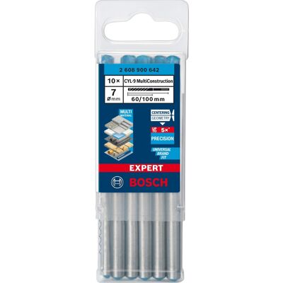 Bosch EXPERT CYL-9 MultiConstruction Bohrer, Ø 7mm, 10 Stück Bosch EXPERT CYL-9 MultiConstruction Bohrer, Ø 7mm, 10 Stück