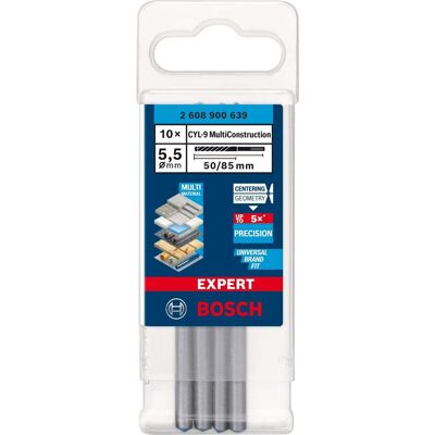 Bosch EXPERT CYL-9 MultiConstruction Bohrer, Ø 5,5mm, 10 Stück Bosch EXPERT CYL-9 MultiConstruction Bohrer, Ø 5,5mm, 10 Stück